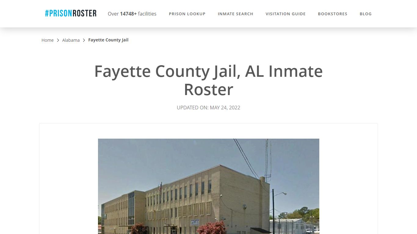 Fayette County Jail, AL Inmate Roster - Prisonroster