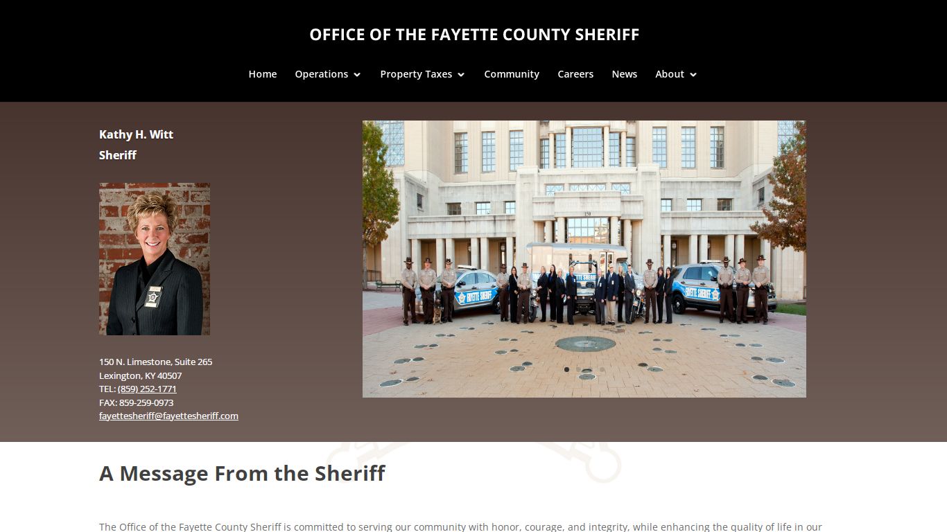 Fayette County Sheriff's Office, Lexington, KY | Kathy H ...